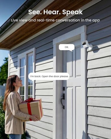 REOLINK Argus MagiCam Security Cameras Wireless Outdoor 1080p, 2 Pack | IR Night Vision, 2.4/5GHz WiFi, AI Detection, Magnetic Mount, No Subscription, IP67, 9-Month Battery Life, Indoor or Outdoor in Kuwait