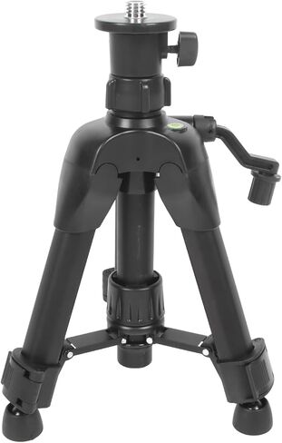 Generic Level Tripod, Space Aluminum Level Tripod Stand, 0.45m Telescopic Height with Bubble and 3 Way Stabilizer, Thickened Support for Measuring Layout Jobsite Use in Kuwait