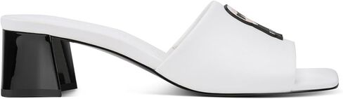 KARL LAGERFELD womens Sandreea Block Heeled Sandal With Karl Patch in Kuwait