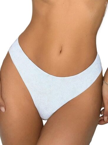 Womens Solid Color Bottoms, for Summer Beach Push Up Bathing Suit in Kuwait