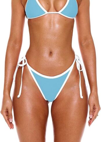 Trim Tie Side Bikini Bottoms Only Summer Spring Sexy Beachwear in Kuwait