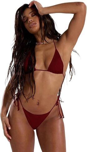 Womens Tie Side Mini Fit Bikini Bottoms Beach Summer Spring in Kuwait