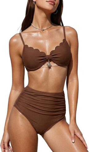 Summer Women's Ruched Slim Fit Bikini Bottom in Kuwait