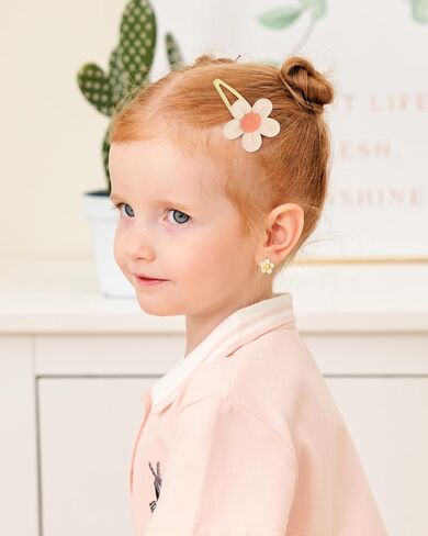 doboi 24Pcs Toddler Hair Clips Hair Barrettes Baby Girls Hair Bows Clips | Floral Hairpins Flower Hair Clips for Girls Kids Toddler Hair Accessories in Kuwait