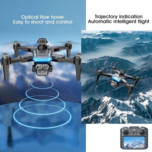 4K Drone with Camera for Adults, Foldable Quadcopter with 4.3" Screen Remote Controller, Brushless Motor,Obstacle Avoidance,Under 249g，One-Key Takeoff & Auto Follow,2Batteries. in Kuwait