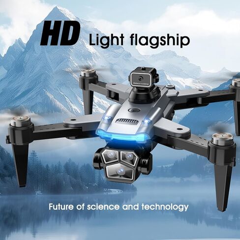 4K Drone with Camera for Adults, Foldable Quadcopter with 4.3" Screen Remote Controller, Brushless Motor,Obstacle Avoidance,Under 249g，One-Key Takeoff & Auto Follow,2Batteries. in Kuwait