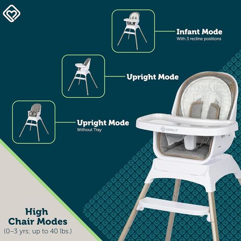 Safety 1st Grow and Go Essential Rotating High Chair, French Grey in Kuwait