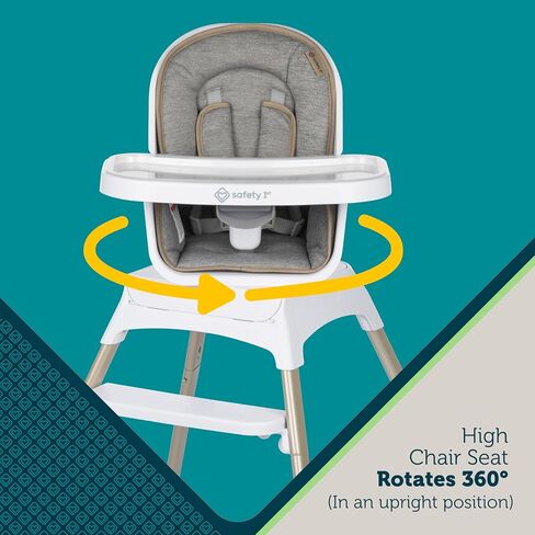 Safety 1st Grow and Go Essential Rotating High Chair, French Grey in Kuwait