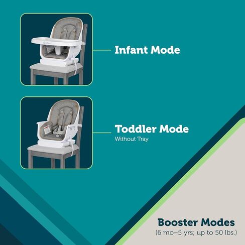 Safety 1st Grow and Go Essential Rotating High Chair, French Grey in Kuwait