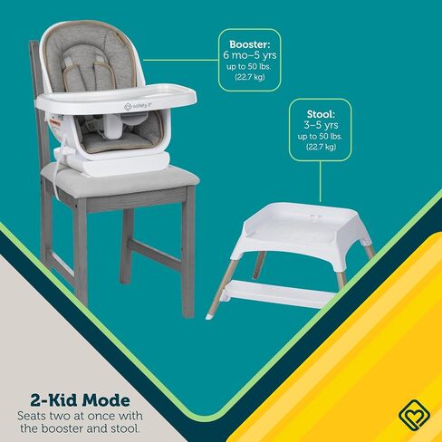 Safety 1st Grow and Go Essential Rotating High Chair, French Grey in Kuwait