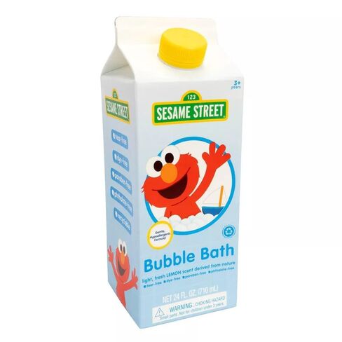 Sesame Street Bubble Bath | Light Lemon Scent | Tear Free | Dye, Paraben, & Phthalate Free | Hypoallergenic | 24 oz (710 ml) in Kuwait