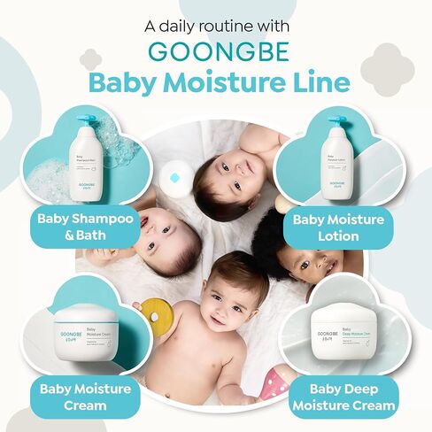 GOONGBE Baby Shampoo & Bath - Korean Baby Wash - Hypoallergenic Head to Toe Cleanser - Paraben-Free Formula For Sensitive Hair & Skin, 11.8 fl.oz. in Kuwait