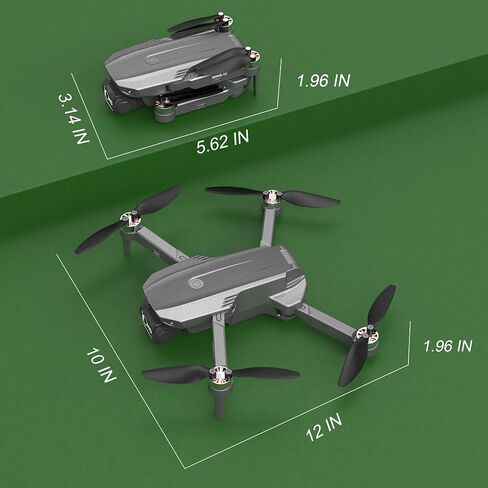 B12 Drone with Camera 4K, GPS Drone, Under 249g, RC Quadcopters with Follow Me. Brushless Motor, Smart Auto Return Home, Waypoint Fly, Lightweight and Foldable Quadcopters for Beginner in Kuwait