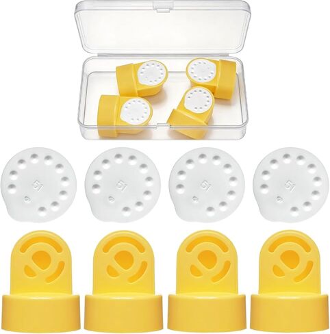 Replacement Valves and Membranes for Medela Breast Pumps (4-Pack) – BPA-Free Food-Grade Silicone Parts Compatible with Pump in Style, Swing, Lactina, Symphony, Harmony in Kuwait
