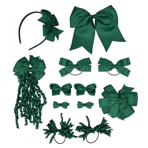 baotongle 12 Pcs School Hair Accessories Set School Bows for Girls Bow(Royal blue) in Kuwait