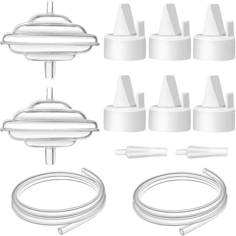 PumpMom-us Milk Duckbill Valves with Pull Tab for Spectra, Replacement Valves Compatible with Spectra S1 S2 Compatible with Medela Breast Pumps Parts in Kuwait