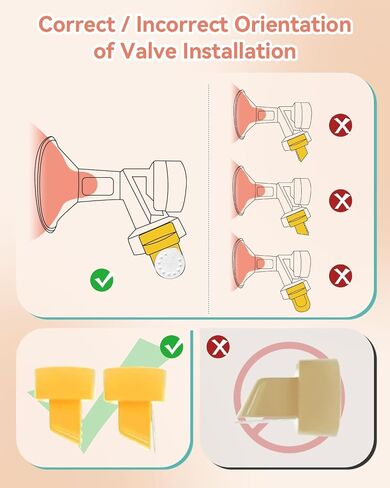 Replacement Valves and Membranes for Medela Breast Pumps (4-Pack) – BPA-Free Food-Grade Silicone Parts Compatible with Pump in Style, Swing, Lactina, Symphony, Harmony in Kuwait