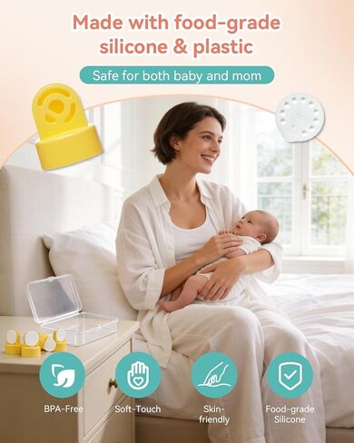 Replacement Valves and Membranes for Medela Breast Pumps (4-Pack) – BPA-Free Food-Grade Silicone Parts Compatible with Pump in Style, Swing, Lactina, Symphony, Harmony in Kuwait