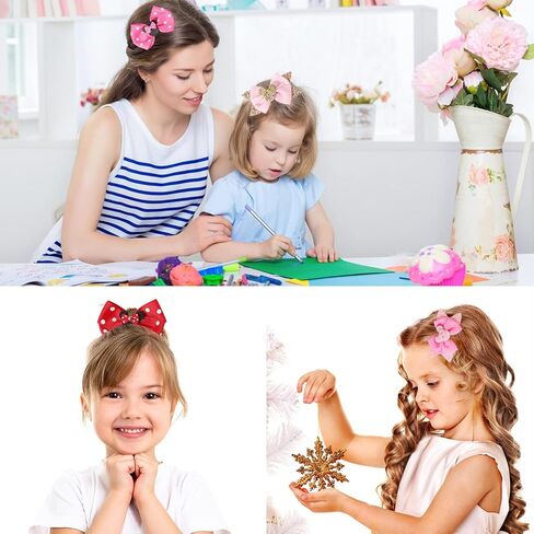 Hair Clip, Baby Girl Mouse Ears Hair Bows Clips, 4pcs Polka Dot Hair Accessory for Baby Kids Girls Women, Mice Hair Accessories for Glitter Party Princess Decoration Cosplay | Baby Girl Mouse Ears Hair Bows Clips Baby Hair Accessory Birthday Mouse Ear Hai in Saudi Arabia
