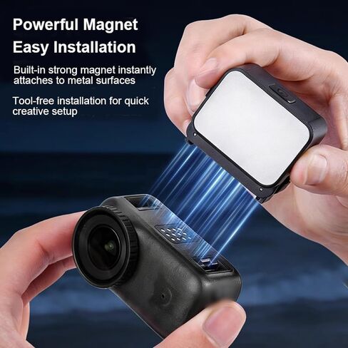 Mini Selfie Fill Light for DJI Osmo Nano,IPX4 Waterproof Quick Release Magnetic Portable Photography Supplementary Lighting for DJI Osmo Nano Shooting Accessories in Kuwait