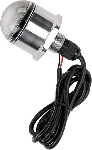 RiToEasysports Underwater Light Stainless Steel Drain Plug Light 12V Blue LED 1200LM 1 2 NPT Thread IP68 for Boat Yacht Pool Fishing in Kuwait