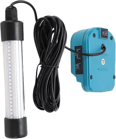 Asixxsix Underwater Fishing Light, IP68 1300LM Night Fishing Light, Green with USB Charging Ports for Night Ice Dock in Kuwait