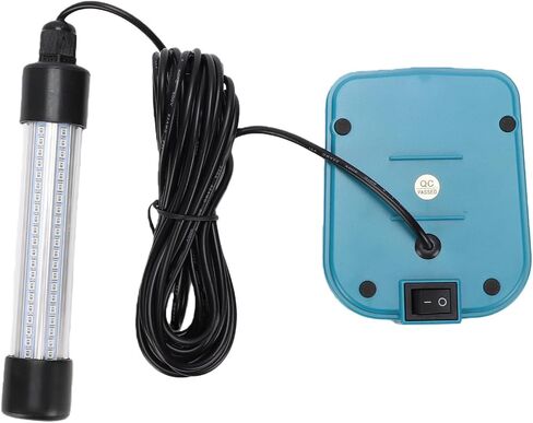 Asixxsix Underwater Fishing Light, IP68 Water Proof 1300LM 360 Illumination, LED Fish Light with 126 LED Beads Fit for 18V Battery, for Kayak Boat Dock in Kuwait