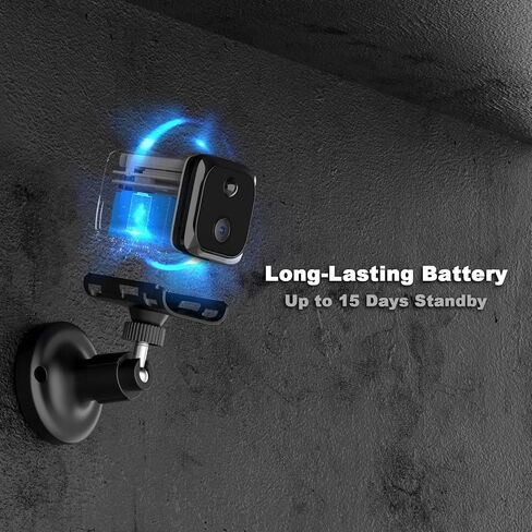 No WiFi Small Security Camera, 4G LTE Cellular Security Camera with 2K Live | Magnetic Surveillance Cam with Long Standby Battery, PIR Motion, Built-in SIM Card Camera for Apartment, Garage or Store in Kuwait