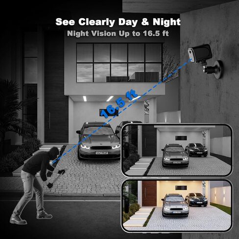 No WiFi Small Security Camera, 4G LTE Cellular Security Camera with 2K Live | Magnetic Surveillance Cam with Long Standby Battery, PIR Motion, Built-in SIM Card Camera for Apartment, Garage or Store in Kuwait