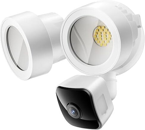 Floodlight Camera Wired, 3K UHD Outdoor Security Camera, Work w/Alexa | 2200-Lumen Motion-Activated Lights, Color Night Vision, 2-Way Audio, 105dB Siren, IP65 Waterproof for Garage, Porch & Yard in Kuwait