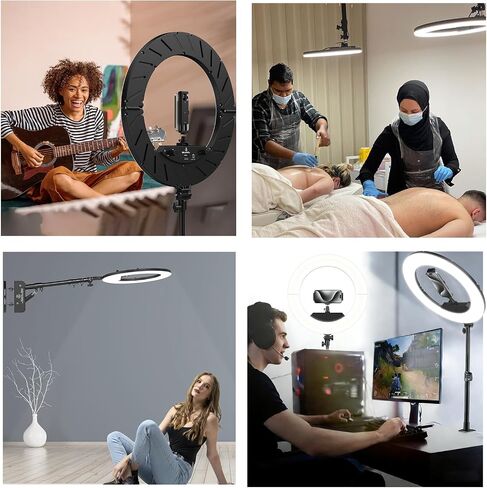 18 inch Ring Light Kit,55W,NO Wall Mount Triangle Boom Arm (18 inch) in Kuwait