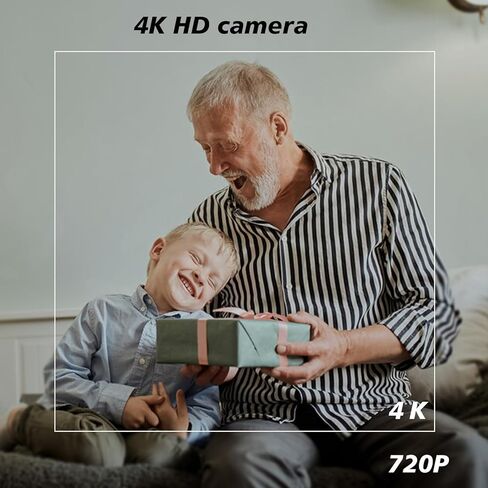 WiFi Hidden Full HD 4k Camera Clock - Nanny Cam with 145° Wide-Angle Lens, Night Vision & Motion Detection, Wireless Indoor Hidden Camera for Home Security Monitoring Remote Live Stream in Kuwait