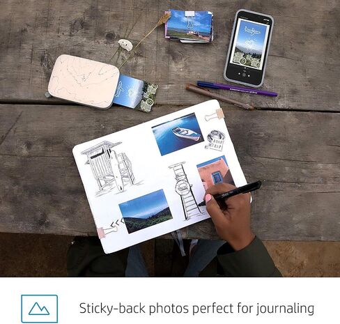 HP Sprocket Select Portable Photo Printer – Stylize Social Media Photos and Print 30% Larger Pictures on 2.3x3.4" Sticky-Backed Paper (5XH49A) in Kuwait