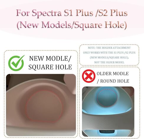 Bottle & Hose Holder for Spectra S1 Plus /S2 Plus (New Models/Square Hole), Compatible with Spectra Breast Pumps, Organize and Simplify Your Pumping Journey, Ideal Gift for New Moms in Kuwait