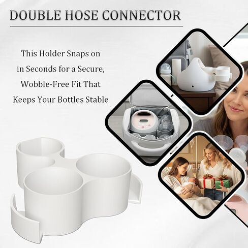 Bottle & Hose Holder for Spectra S1 Plus /S2 Plus (New Models/Square Hole), Compatible with Spectra Breast Pumps, Organize and Simplify Your Pumping Journey, Ideal Gift for New Moms in Kuwait