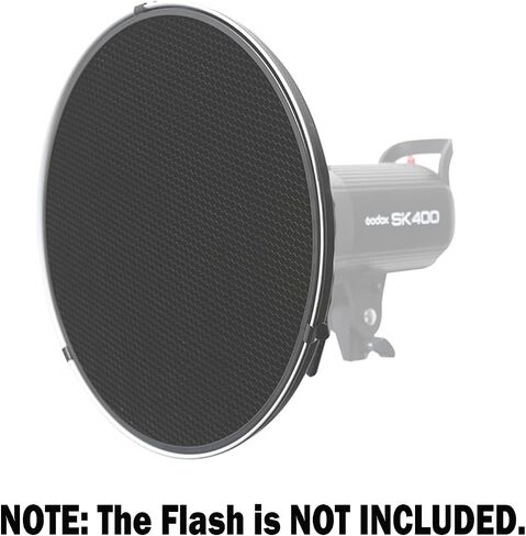 Godox 16.5inch/42cm White Beauty Dish, Bowens Mount Reflector w/Honeycomb and White Diffuser, Light Modifier for Bowens Mount Strobe Studio Flash Monolight for Godox SK400II, AD600Pro, AD600BM, MS300 in Kuwait