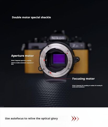 MonsterAdapter LA-FZ1 Auto Focus Adapter Compatible with Nikon F-Mount Lenses to Nikon Z-Mount Cameras Adapter with AF Motor Built-in (FW v1.2) in Kuwait