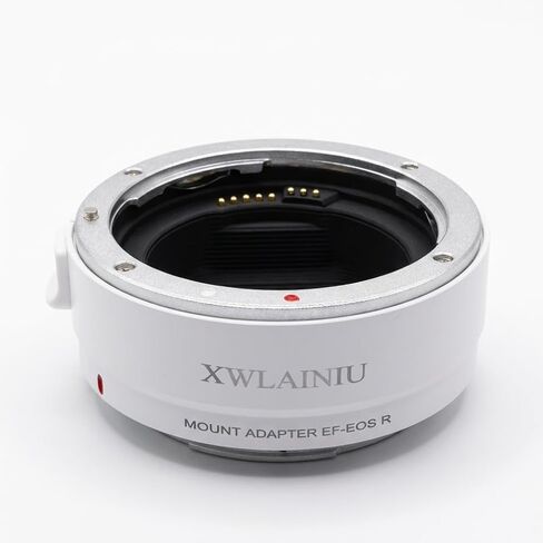 EF-EOS R AF Adapter for Canon EF/EF-S to EOS-R Cameras | Auto Focus, full electronic link, IS & EXIF support, CNC aluminum mount, zero image loss, fits Canon EOS R series,White in Kuwait