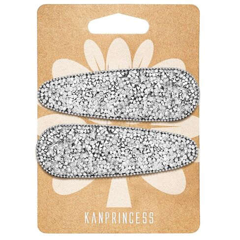 KANPRINCESS Hair Clip, 2Pcs 2.4Inch Rhinestone, Silver, Hair Barrettes for Women Girls Bridal, Wedding, Party, Prom in Kuwait