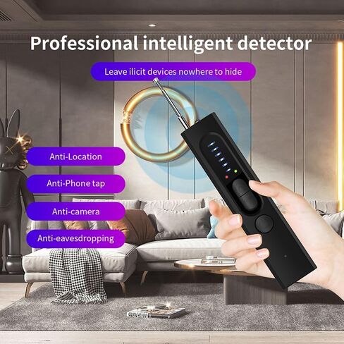 Hidden Camera Detector, 2026 AI Upgraded Spy Camera Finder | 5 Sensitivity Levels 4 Detection Modes, 25H Working Time, Signal Scanner Device Finder for Hotel Car Office Home Travel in Kuwait