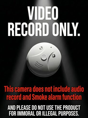 HD 1080P Camera Smoke Detector WiFi Camera Wireless Small Nanny Cam with Motion Detection, Surveillance Indoor Camera for Home Security (no Smoke Detector Function) in Kuwait