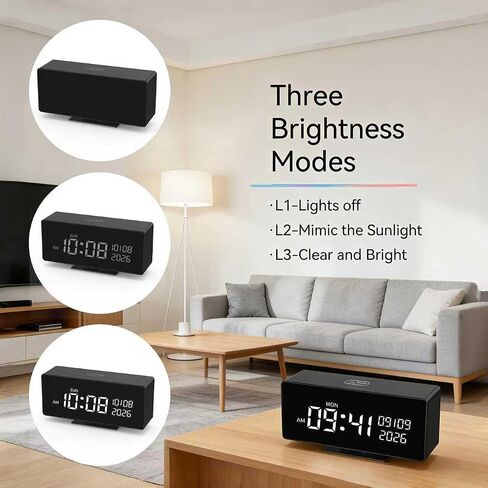 Clock Camera, 1080P Full HD, Security Camera, with Night Vision, Bluetooth Connection，AI Motion Detection Alarm, Local & Cloud Storage, Nanny Camera for Indoor Home Security in Kuwait