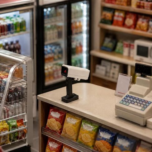 LOGOFUN 10PCS Miniature Security Camera Model Dollhouse Mini Simulation System Tiny Plastic Monitor for Office Bank Street Scenery Micro Landscape in Kuwait