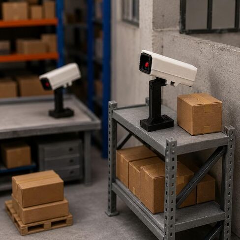 LOGOFUN 10PCS Miniature Security Camera Model Dollhouse Mini Simulation System Tiny Plastic Monitor for Office Bank Street Scenery Micro Landscape in Kuwait