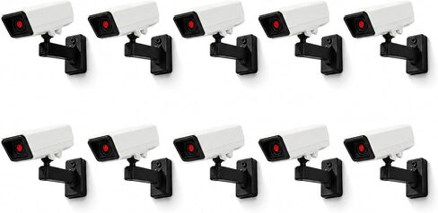LUOZZY 10pcs 1:12 Scale Miniature Security Camera Model Dollhouse Mini Simulation Plastic Monitor for Doll House Office Bank Street Scenery DIY Micro Landscape Toys in Kuwait