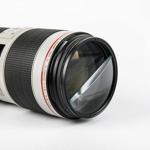 Split Diopter Camera Split Field 2 Diopter Slim Rotating Split-Field Optical Glass Create Blurry Refraction SLR in Kuwait