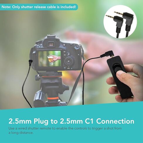 Foto&Tech 2.5mm-C1 Remote Control Shutter Release Cable Cnon EOS R6 Mark III (15 ft Cable) in Kuwait