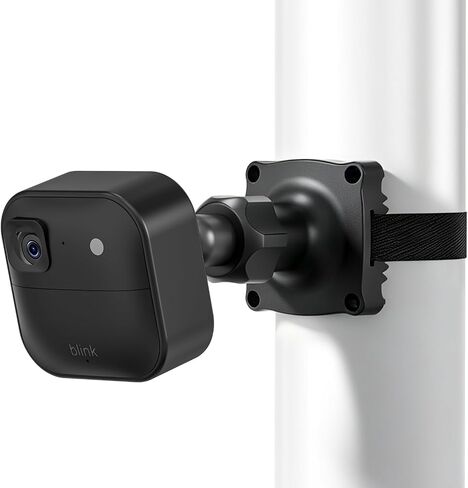 Adjustable Camera Mount for Blink Outdoor 2K+ and Blink Outdoor 4(4th Gen) / (3rd Gen) / Mini 2, Secure Wall Mount with Tight Strap for Flexible Wall, Tree, Pole Security Installation, Black in Kuwait