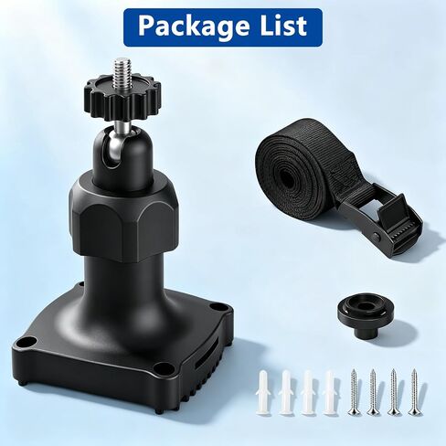 Adjustable Camera Mount for Blink Outdoor 2K+ and Blink Outdoor 4(4th Gen) / (3rd Gen) / Mini 2, Secure Wall Mount with Tight Strap for Flexible Wall, Tree, Pole Security Installation, Black in Kuwait