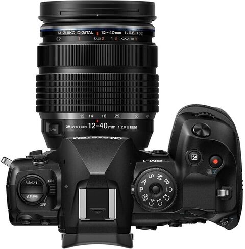 OM SYSTEM OM-1 Mark II Mirrorless Camera with 12-40mm f/2.8 PRO Lens Bundle | 20MP Stacked BSI Sensor, 5-Axis IBIS, 120fps Burst & 4K Video | for Travel & Wildlife (V210041BU000) + 64GB Card + Bag in Kuwait